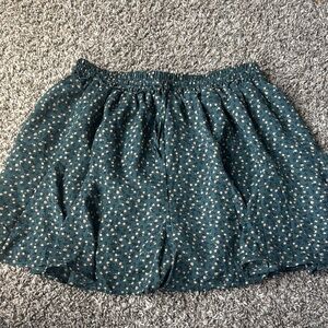 Paper Crane Teal Floral Shorts